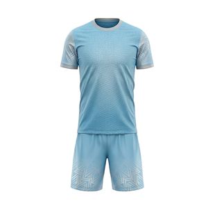 Maillot de football gris à texture géométrique, ensemble uniforme de football professionnel, vêtements d'entraînement anti-humidité, tenue d'équipe pour hommes - Product Image 4