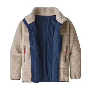 Sherpa Canvas Men's <b>Winter</b> <b>Fleece</b> Jackets Windproof Stand Collar Vintage Casual Street Wear Outdoor High Quality New Front - Product Image 1