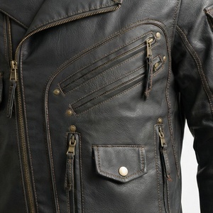 Chaqueta de Motociclista de Cuero Genuino para Hombre de la Mejor Calidad, Nueva Colección de Invierno, Chaquetas de Motocicleta con Protecciones Desmontables Personalizadas - Product Image 5