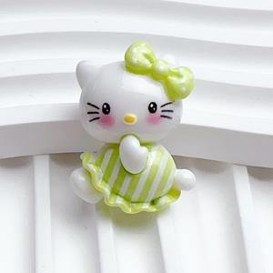 大树脂护身符小猫旋律大尺寸Diy装饰手机壳树脂凸圆形树脂护身符 - Product Image 4