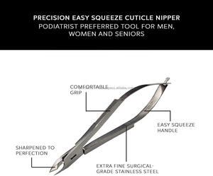 Coupe-ongles à cuticules en acier inoxydable à action de ressort automatique professionnelle coupe-ongles et coupe-ongles durables - Product Image 4