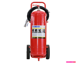 Extincteur certifié Vinafoam ABC 50KG sur chariot en acier, avec indice d'extinction 10A 144B C et garantie de 2 ans - Product Image 1