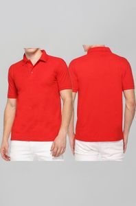 Camiseta Polo Roja Lisa de Jersey para Hombre, Manga Corta, Transpirable, de Poliéster y Algodón, Anti-humedad - Product Image 2