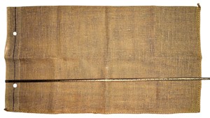 Sacs en jute Hessian de qualité alimentaire, entièrement brillants, de 43 pouces x 23,50 pouces, avec trou, PXS 9x9, Heracles cousu sur le bord latéral du sac. - Product Image 3