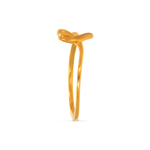 Anillo de Oro con Nudo Infinito, Anillo de Oro Premium con Eslabones Entrelazados para Mujer, Anillo Geométrico Minimalista, Joyería Fina - Product Image 1
