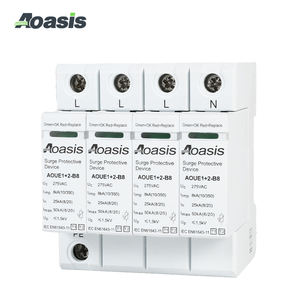 Aoasis aoue1 + 2-b8 4p ac התקן הגנה מפני פרץ ספד 8ka גל 230v עוצר - Product Image 6
