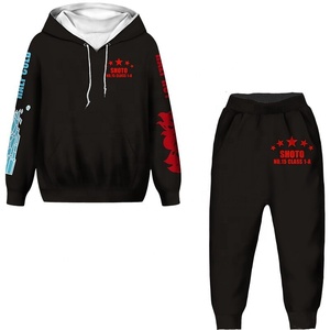 Conjunto de sudadera con capucha y pantalones de chándal para hombre, Jersey grueso con estampado 3D, traje de chándal de 2 piezas con bolsillo de canguro sublimado - Product Image 6