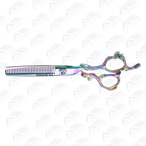 Ciseaux de Salon de Coiffure Professionnels avec Logo Personnalisé, Ciseaux de Coiffure et d'Effilage en Acier Inoxydable - Product Image 2