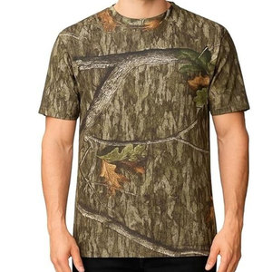 เสื้อยืดคอกลมแขนสั้นลายพรางสำหรับผู้ชาย ทรงปกติ สไตล์ลำลอง ระบายอากาศได้ดี ลายพิมพ์ ผ้าฝ้ายถัก 100% - Product Image 4