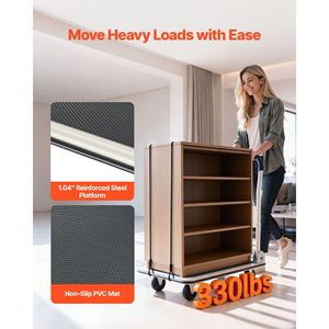 Carrello Pieghevole con Capacità di Carico di 150 kg, Ruote Girevoli, Piattaforma Pieghevole, Carrello Manuale OEM Personalizzabile - Product Image 2