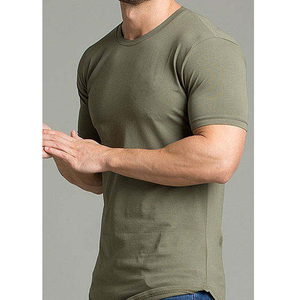 Camiseta deportiva para hombre al por mayor, envío rápido, ropa deportiva lisa, MOQ bajo, proveedor de camisetas para entrenamiento y fitness. - Product Image 3