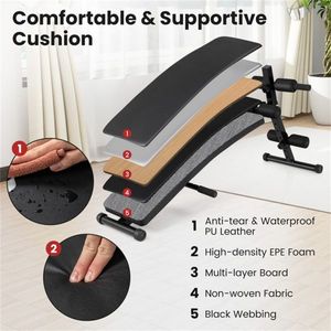 Panca Pieghevole Moderna per Addominali, Attrezzatura da Palestra Sicura, Panca per Manubri/Pesi per Allenamento, Panca Pieghevole per Panca Piana - Product Image 6