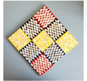 Sous-verres en MDF avec incrustation de nacre, design célèbre, à prix très avantageux - Product Image 5