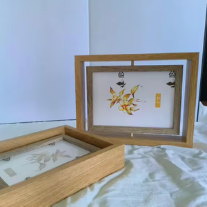 Marco de Fotos de Madera Ecológico Hecho a Mano, Personalizable en Varios Tamaños, Decoración Económica para Sala de Estar, Hotel u Oficina - Product Image 1