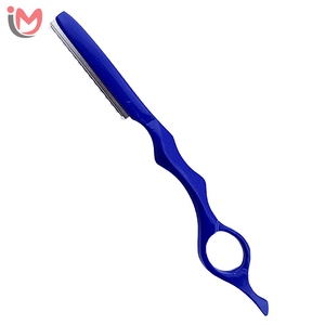 Rasoirs professionnels de salon pour la coiffure personnelle, légers, argentés, manuels, pour la coupe des cheveux, avec manche ergonomique, OEM - Product Image 3
