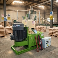Fabrieksdirect biomassa pelletiseermachine voor zaagsel en houtpellets voor landbouwbrandstof 250 kg/uur