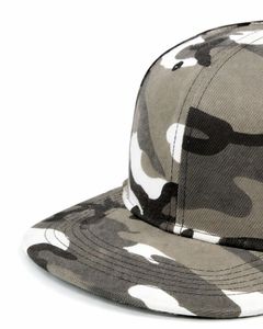 Gorra Snapback Personalizada con Visera Plana, Camuflaje Gris y Blanco, Ajustable, de Algodón, Estilo Béisbol, Unisex, Moda Urbana Casual, Venta al Por Mayor - Product Image 5