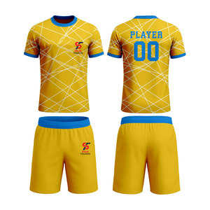 ชุดเสื้อฟุตบอลทีมแบบกำหนดเอง ชุดยูนิฟอร์มฟุตบอลแขนสั้นระดับมืออาชีพ ผ้าเนื้อเบา ระบายความชื้นได้ดี ชุดกีฬา - Product Image 5