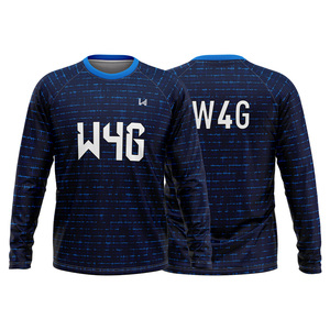 Men's Sublimated Crew Neck Full Sleeve Workout Shirt Eco Friendly Yoga Gym <b>Top</b> Custom Sportswear OEM ODM Wholesale Leisure <b>Top</b> - Product Image 6