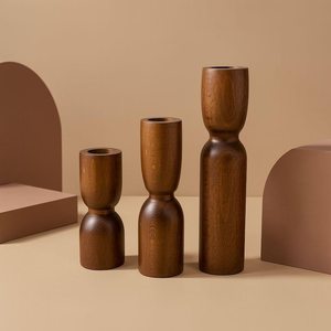 Handmade <b>Wooden</b> Candle Holders Handmade <b>Rustic</b> Candlestick Home Decor Gift - Product Image 5