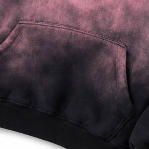 เสื้อฮู้ดดี้ผู้ชายทรงโอเวอร์ไซส์ วินเทจ ลายมัดย้อมไล่สี ผ้าฝ้ายเฟรนช์เทอร์รี่ มีกระเป๋า แห้งเร็ว สไตล์ลำลอง สำหรับฤดูใบไม้ร่วง สตรีทแวร์ - Product Image 3