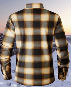 Hardihood International Yellow Black Buffalo <b>Plaid</b> Flannel <b>Shirt</b> Long Sleeve Cotton Polyester OEM Unisex Adult Apparel - Product Image 2