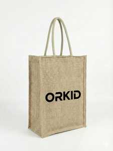 Bolsa de Compras de Yute Natural con Asas Largas de Yute, Bolsa Reutilizable Ecológica para Compras, Compras al por Menor y Regalos - Product Image 1