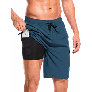 Men's Casual Custom Summer Beach Swim Shorts with Cartoon Letter Print Solid Pattern Quick Dry Anti-Wrinkle <b>Board</b> Shorts - Product Image 3