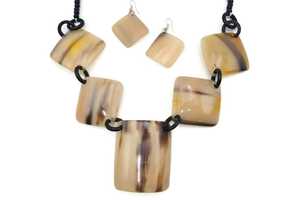 MN EXPORTS MNE-430 Collar largo hecho a mano con cuerno natural de búfalo para mujer, accesorios de moda de cuerno de buey, hallazgos de joyería Uttar - Product Image 6
