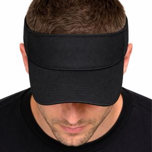 Visera Deportiva Unisex Negra, Ajustable, Ligera, para Verano, Aire Libre, Running, Tenis, Golf, Playa, con Logotipo Personalizado - Product Image 4