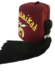 Vente en gros Fabrication Logo d'exigence personnalisable 100% Chapeaux à pompons Shriners naturels en laine - Product Image 3