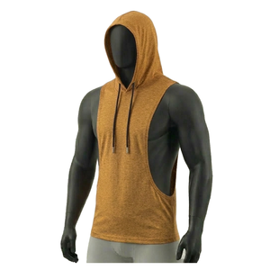 HYPEN SPORTS Chaleco con capucha unisex 100% algodón, anti-bolitas, de punto vintage, teñido anudado, personalizado, transpirable, para fitness - Product Image 2