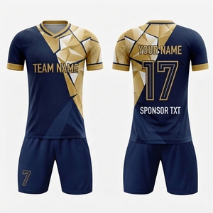 Nuevo Diseño Profesional de Camisetas de Fútbol Personalizadas por Sublimación, Camisetas Transpirables y Suaves de Manga Corta para Equipos de Fútbol - Product Image 1