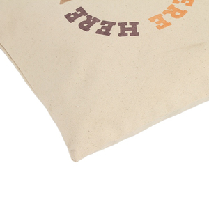 Bolsa de Mano Personalizada de Lona 100% Algodón con Asa de Listón |   Bolsa lavable, duradera, de tela no tejida, con diseño de logotipo impreso, tipo lona. - Product Image 4