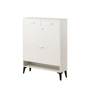 Grande Scarpiera Moderna Autoportante con 2 Cassetti Ribaltabili, Organizzatore Progettato per una Conservazione Ottimale delle Scarpe - Product Image 5