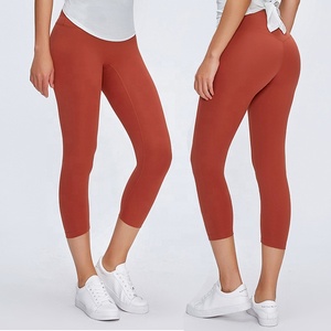 Gran oferta, mallas de Yoga de compresión de punto para mujer de alta calidad, bolsillos transpirables antibacterianos, logotipo personalizado, cintura media, nuevo - Product Image 6