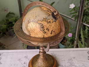 Vintage Style Desktop Globe with Brass Stand Home <b>Office</b> <b>Decor</b> - Product Image 6