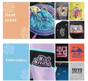 เสื้อฮู้ดดี้โลโก้ 3 มิติสั่งทำขายส่ง 450gsm ชุดจ็อกเกอร์ผ้าฟอกสีสำหรับผู้หญิง ผ้าฝ้าย 100% ชุดสเวตเชิ้ตแบบซับลิเมชั่น ปักลายปะติด - Product Image 6