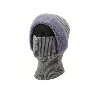Le bonnet balaclava présente un design en polaire épaissie, adapté aux hommes et aux femmes, idéal pour les activités de plein air. - Product Image 6