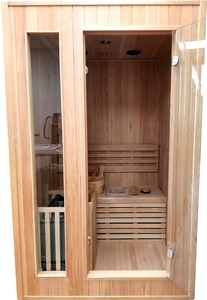 Sauna Tradicional Canadiense de Madera de Hemlock para 1-2 Personas, Sauna de Vapor Húmedo/Seco, SPA 200 ° F Harvia - Product Image 4