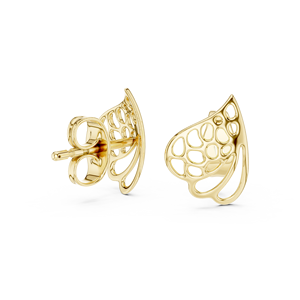 Ensemble de boucles d'oreilles en forme de cœur en or rose massif 18 carats, pour fiançailles, mariage, fête, Saint-Valentin, événement glamour, usage quotidien pour femmes - Product Image 6