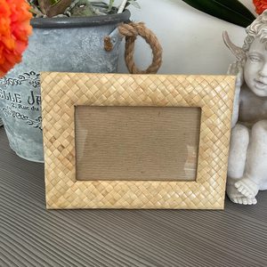 Arabic Rustic Rattan Photo <b>Frame</b> <b>Wooden</b> Woven Cane <b>Picture</b> <b>Frame</b> for Tabletop Display and Home Decor - Product Image 4