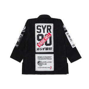 Kimono de Jiu-Jitsu Brésilien Unisexe 100% Coton Ample avec Logo Brodé Durable Tenue d'Arts Martiaux Tissu 350g-550g Kimono BJJ Shoyoroll - Product Image 2