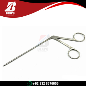 คีมจับหูขนาดเล็กสำหรับเด็ก 8.4 ซม. ด้ามจับแบบอัลลิเกเตอร์ ทำจากสแตนเลสสตีล ปลายหยัก ใช้สำหรับผ่าตัดโพลีปัส - Product Image 5