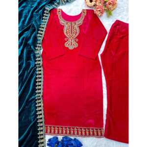 Conjunto de Top y Dupatta Plazzo para Mujer, Ideal para Fiestas - Product Image 3