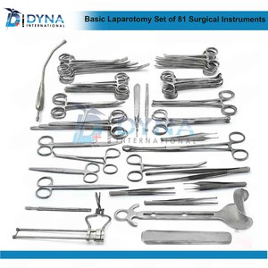High Quality 81pcs Manual Basic Laparotomy Surgical <b>Instruments</b> Set CE Certified General Surgery <b>Laparoscopic</b> <b>Instruments</b> - Product Image 6