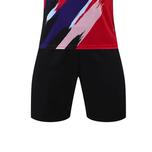 Conjunto de Uniforme de Fútbol Sublimado con Cuello en V para Damas, Manga Corta, Material de Poliéster, Conjunto de Uniformes de Voleibol - Product Image 6
