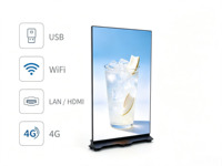 Panneau publicitaire LED pliable intelligent HD 640x1920mm