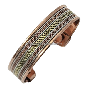 Pulsera Magnética de Cobre Clásica Moderna, Joyería Terapéutica Ecológica para la Fatiga Muscular, Recuperación Deportiva, Mejora de la Circulación Sanguínea - Product Image 5