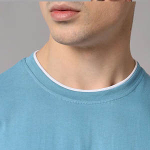 Camiseta de Manga Larga para Hombre, 100% Algodón, Cuello Redondo, Corte Regular, Secado Rápido, Ecológica, Diseño Sólido, Ropa Deportiva, 200g - Product Image 6